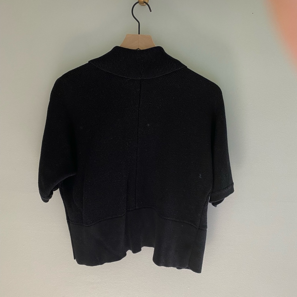 Ralph Lauren black open front short sleeve knit cardigan size XL - Picture 7 of 7